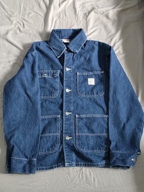 Pointer Brand - Vintage Mens/Unisex Denim Chore Coat M